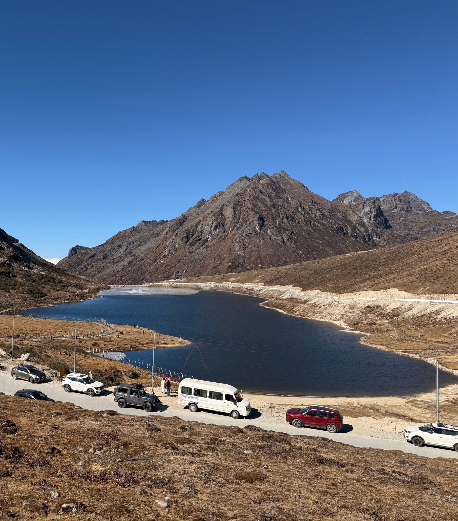 Sela Pass &mdash; the glacial lake and rocky peaks at 13,700 ft
